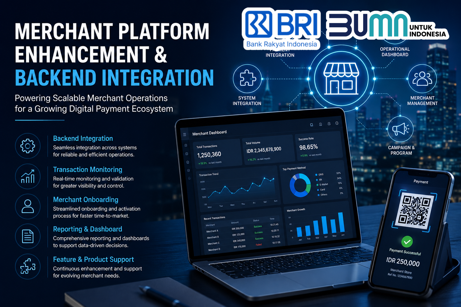 Merchant Platform Enhancement & Backend Integration for Digital Payment Ecosystem featured image