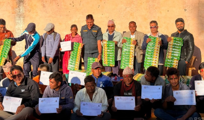 अछाममा कैदीबन्दीलाई अगरबत्ती उत्पादन सम्बन्धी तालिम