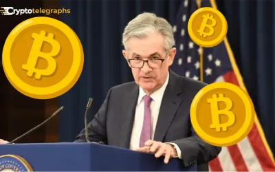 Investors Gear Up for Powell Speech as Bitcoin Falls to Around $112K