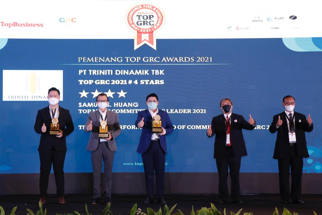 Performa Positif, Triniti Dinamik (TRUE) Sabet Tiga Penghargaan Top GRC AwardÂ