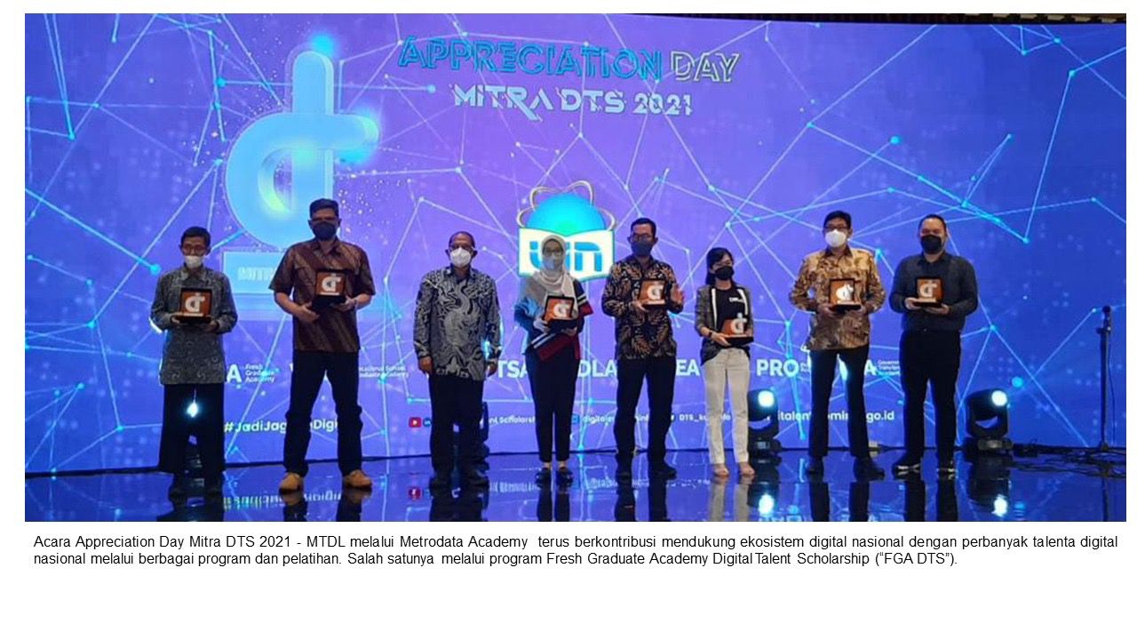 Dukung Ekosistem Ekonomi Digital, Metrodata (MTDL) Perbanyak Talenta Digital