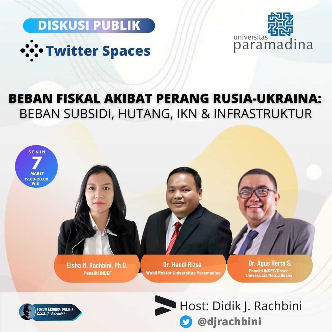 Subsidi Terancam Bengkak Karena Perang, Ekonom Sarankan Tunda IKN