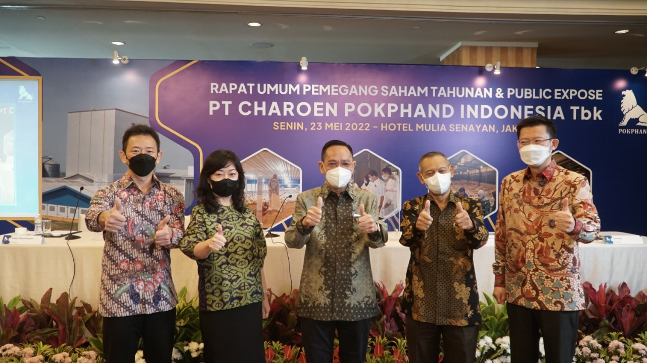 PT Charoen Pokhand Indonesia Tbk (CPIN) menggelar Rapat Umum Pemegang Saham Tahunan (RUPS) 2022 dan Public Expose, di Hotel Mulia Jakarta, Senin (23/5/2022). dok. Ist. RUPS 2022, Charoen Pokhand Indonesia (CPIN) Bagi Dividen Tunai Rp1,77 Triliun