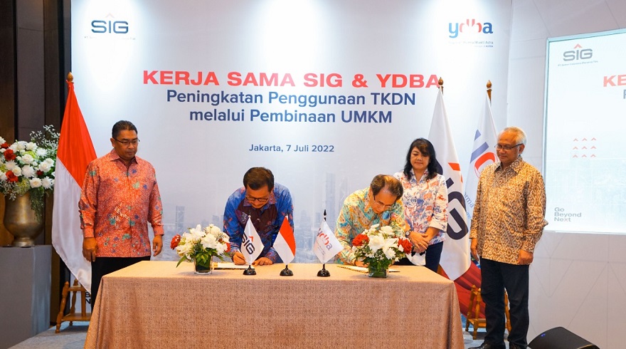 SIG (SMGR) dan YDBA Kolaborasi Dukung Penggunaan P3DN Melalui Pembinaan UMKM