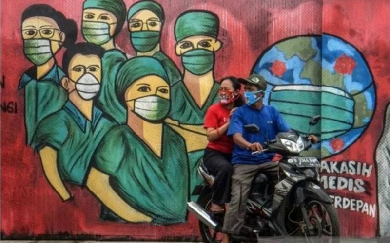 Masker poster dok Bisnis. Lagi, Kabar Buruk Pandemi Covid-19, Hari Ini Kasus Baru Melonjak 6.601 Penderita