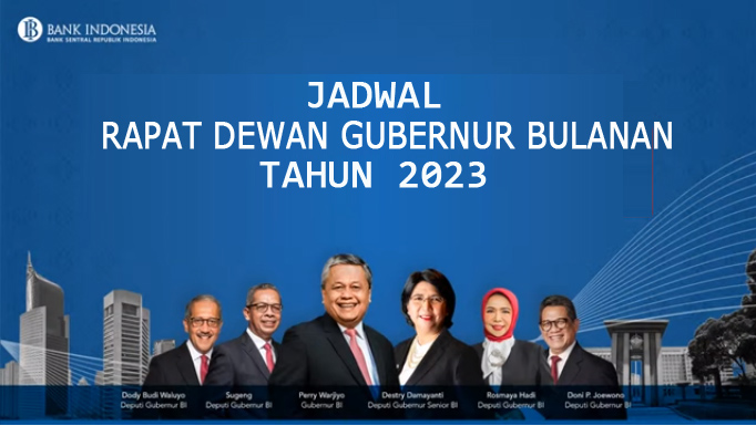 Ini Jadwal Rapat Dewan Gubernur (RDG) BI Bulanan Tahun 2023
