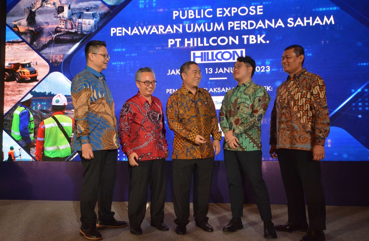 Kiri ke kanan : Jaya Angdika - Director, Rudi Santoso - Director, Hersan Qiu - President Director, Stanley Qiu, dan Director Hermansyah - Director. dok. ist. Perkuat Industri Nikel, Hillcon Gelar IPO Tawarkan 442,300 Juta Saham