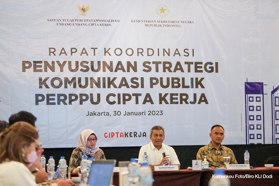 Beri Kepastian Berusaha, Wamenkeu Ajak K/L Intensifkan Sosialisasi Perppu Cipta Kerja