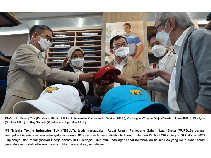 Mulai Merangkak, Tahun Lalu Trisula Textile (BELL) Raup Laba Rp2,66 Miliar