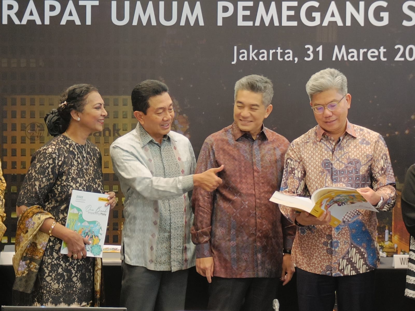 PT Bank Maybank Indonesia, Tbk., (BNII), atau Maybank Indonesia, menyelenggarakan Rapat Umum Pemegang Saham Tahunan (RUPST) di Kantor Pusat Maybank Indonesia, Senayan, Jakarta, Jumat (31/3/2023). dok. ist. Maybank Indonesia Selenggarakan Rapat Umum Pemegang Saham Tahunan