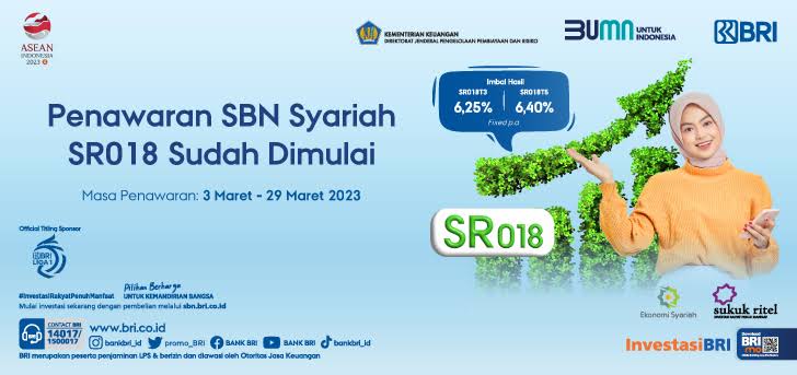 BRI : Penjualan Sukuk Ritel SR018 Lampaui Target Hingga 231,25 Persen