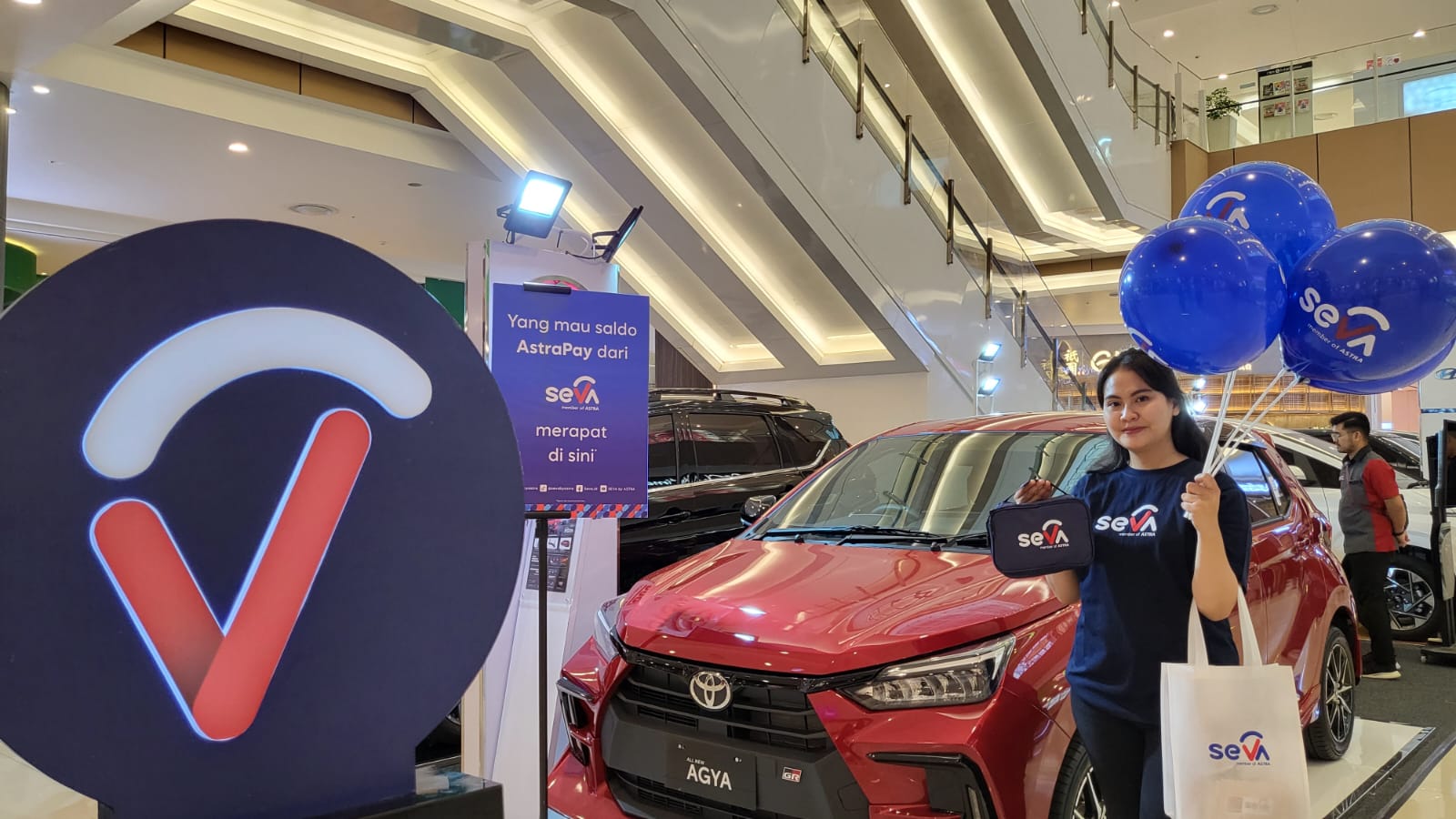 SEVA, sebuah platform pencarian mobil baru dari Astra hadir secara offline di West Atrium Mall AEON BSD bersama dengan Auto2000 hingga 14 Mei 2023. dok. ist. SEVA, Platform Pencarian Mobil Baru dari Astra Offline di Mall AEON BSD Bersama Auto2000