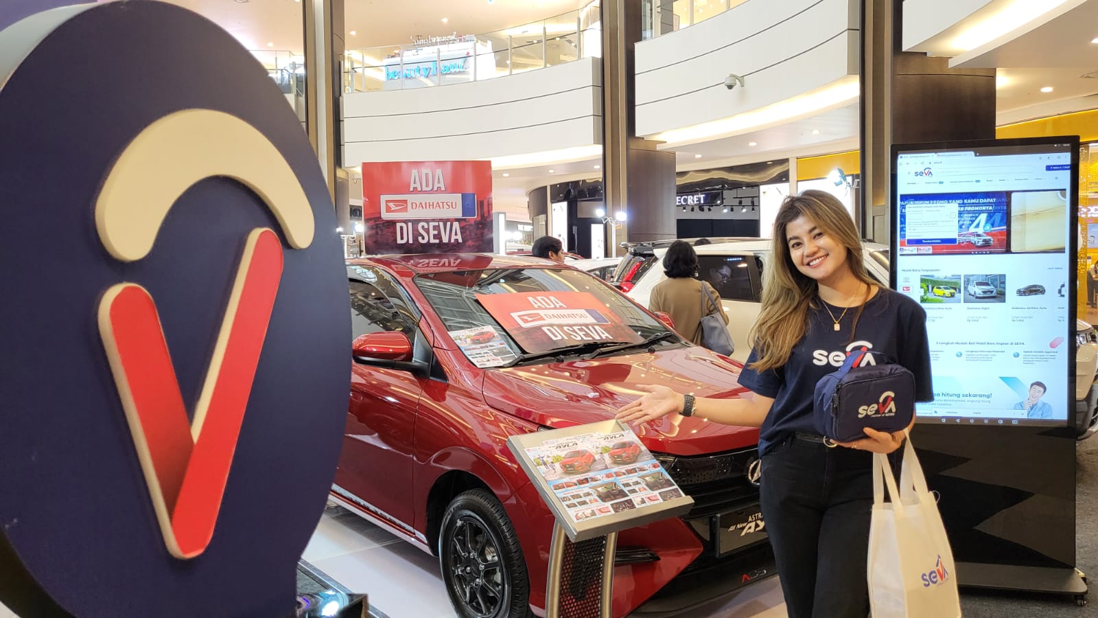 SEVA, sebuah platform pencarian mobil baru dari Astra hadir bersama Auto2000 dan Astra Daihatsu secara offline di Ground Floor Main Atrium Mall AEON BSD hingga Minggu (4/6/2023). dok. ist. Ada SEVA di Mall AEON BSD, Hadir Bersama Auto2000 dan Astra Daihatsu