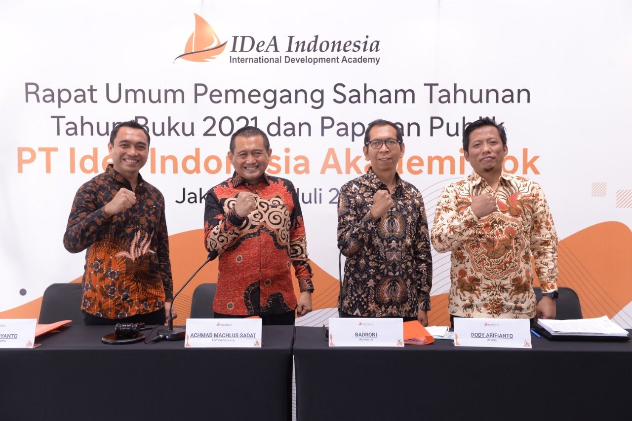 PT Idea Indonesia Akademi Tbk. (IDEA). dok. EmitenNews. Direktur Utama Idea Indonesia Akademi (IDEA) Ini Kembali Tambah Kepemilikan Saham