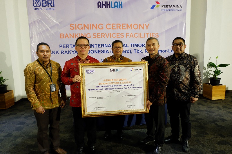 Siapkan Integrated Banking, BRI Timor-Leste Gandeng Pertamina International Timor, S.A