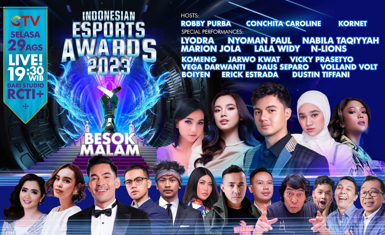 Deretan Selebriti Trending Topic Siap Meriahkan INDONESIAN ESPORTS AWARDS 2023 Besok Malam