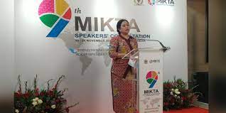 Ketua DPR RI Puan Maharani. dok. Indopos. Puan Maharani Bawa Rombongan DPR Grup Negara Kekuatan Menengah Temui Jokowi