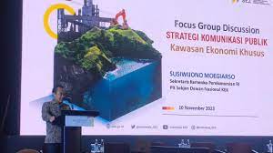 Sekretaris Kementerian Koordinator Bidang Perekonomian selaku Plt. Sekretaris Jenderal Dewan Nasional KEK Susiwijono Moegiarso. dok. VIVA. Mampu Topang Perekonomian, Pemerintah Catat Realisasi Investasi KEK Capai Rp167 Triliun