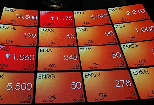 Papan perdagangan di Bursa Efek Indonesia yang menunjukkan kondisi IHSG sedang mengalami koreksi. Foto/Rizki EmitenNews Mayoritas Data Perdagangan di BEI Mengalami Koreksi