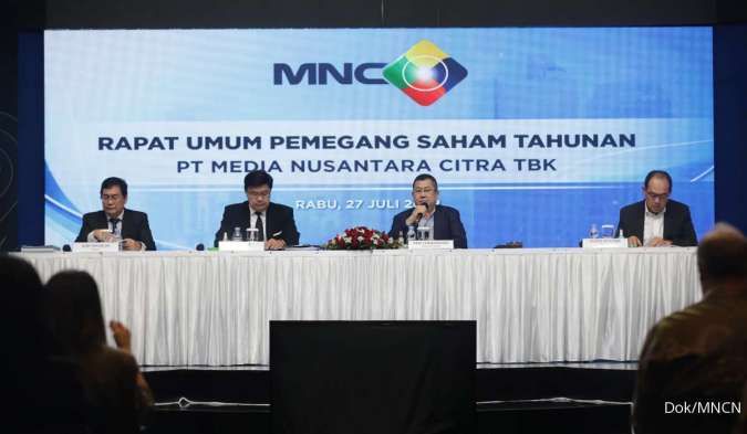KINERJA - Bos MNC Group Hary Tanoe kala memberi penjelasan kinerja perseroan. FOTO - ISTIMEWA Lanjut! Emiten Pak Lo (BMTR) Lego 105,4 Juta Saham Media Citra (MNCN)