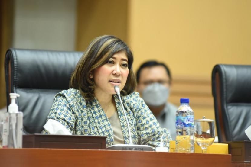Ketua Komisi I DPR RI, Meutya Hafid. dok. DPR RI. Republika. Ketua Komisi I DPR Minta TNI Evaluasi Sistem Penanganan Amunisi