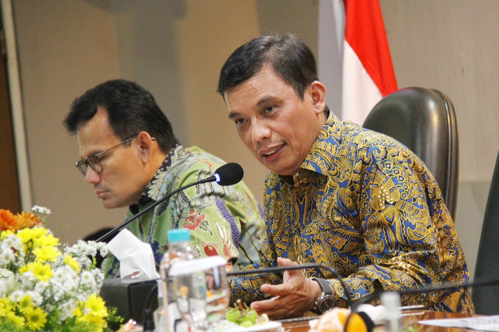 CEO BTN Nixon NP kala memberi kuliah umum di Kampus ITS Surabaya. FOTO - ISTIMEWA BTN Bidik Potensi Pengembangan Bisnis ITS Surabaya