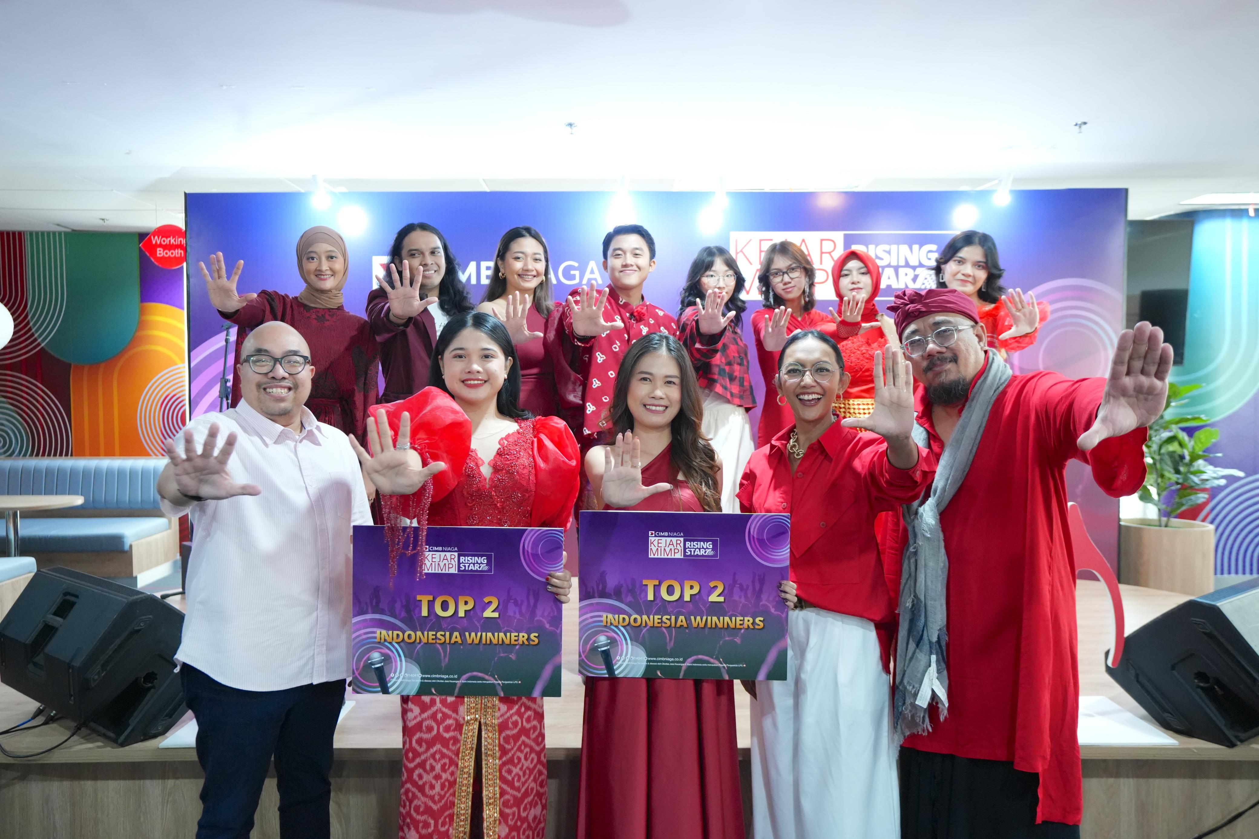 Ajang Kejar Mimpi Rising Start-Singing Competition 2024 meloloskan Annisa Anastasia Ayu Jamaluddin (20), dan Jesica Theresia Koloay (27), pada babak penentuan kontes pencarian penyanyi berbakat tingkat ASEAN, yang diselenggarakan PT Bank CIMB Niaga Tbk (CIMB Niaga) dan CIMB Group. Mereka akan berhadapan dengan dua terbaik di masing-masing negara: Indonesia, Malaysia, Thailand, dan Filipina. dok. ist. Kejar Mimpi Rising Start 2024, Annisa dan Jesica Wakili Indonesia
