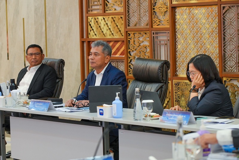 Manajemen Bank BRI ketika paparan kinerja Semester I-2024 BRI (BBRI) Cetak Laba Rp29,9T, Tumbuh Selektif di Semester I
