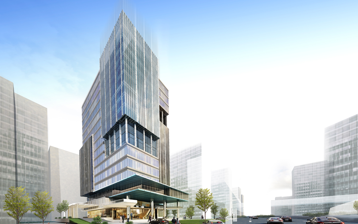 Maket MTH 27 Office besuatan Adhi Karya. FOTO - ISTIMEWA Pendapatan Drop, Laba ADHI Paruh Pertama 2024 Melejit 11 Persen