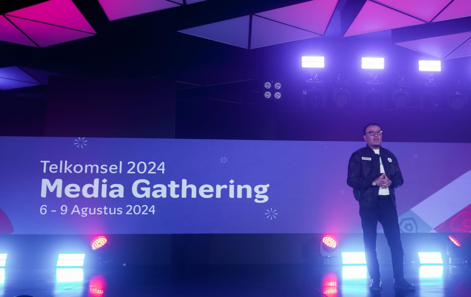 Direktur Utama Telkomsel, Nugroho dalam acara Media Gathering Nasional 2024 di Jakarta yang dihadiri oleh 245 jurnalis perwakilan dari berbagai media di seluruh Indonesia (7/8).(Foto:Endang Muchtar Telkomsel Gelar Media Gathering 2024, Bersama 245 Jurnalis Indonesia