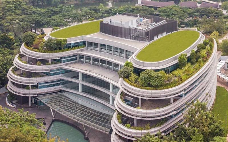 Gedung perkantoran besutan Sinarmas Land di kawasan BSD City. FOTO - ISTIMEWA Laba Meroket 94 Persen, Ini Kata Bos Bumi Serpong Damai (BSDE)