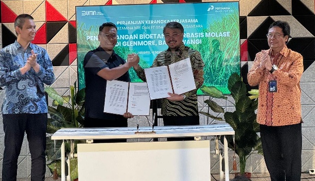 Pertamina NRE penandatanganan kerja sama dengan PT Sinergi Gula Nusantara (SGN) dan dengan Pemprov NTT untuk pengembangan pabrik bioetanol Pertamina NRE Siap Bangun Pabrik Bioetanol, Optimalkan Sumber Domestik