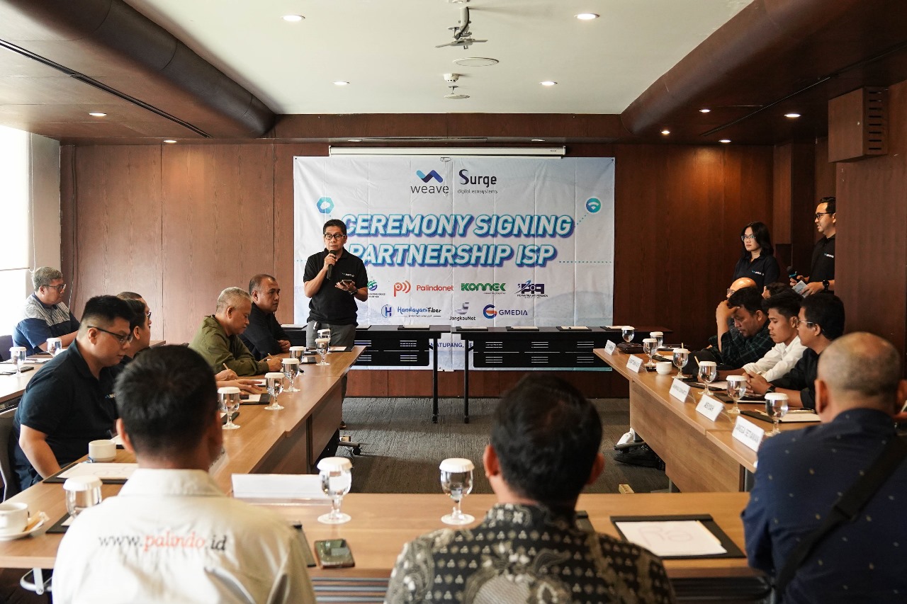 Weave anak usaha Surge (WIFI) gandeng 50 ISP lokal, untuk mendukung perluasan jangkauan infrastruktur akses internet ke 25 juta rumah. DOk/WIFI Makin Jos! Surge (WIFI) Via Entitas Usahanya Gandeng 50 ISP Lokal