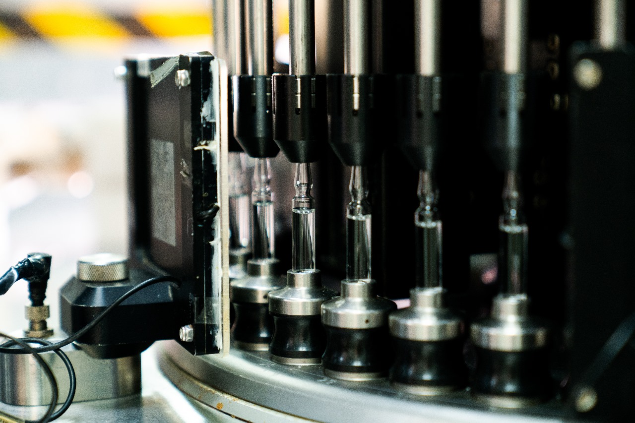 PT Ethica Industri Farmasi, perusahaan farmasi yang berada di bawah naungan PYFAGroup melakukan groundbreaking perluasan fasilitas produksi injeksi di kawasan industri Cikarang, kabupaten Bekasi (9/9). Permintaan RS Meningkat, PYFAGroup Perluas Fasilitas Produksi Injeksi