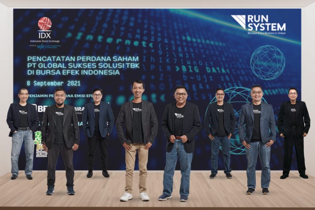 Gambar emiten PT Global Sukses Solusi Tbk (RUNS) RUNS Alihkan Treasuri ke Direksi dan Karyawan Sebagai Saham Bonus