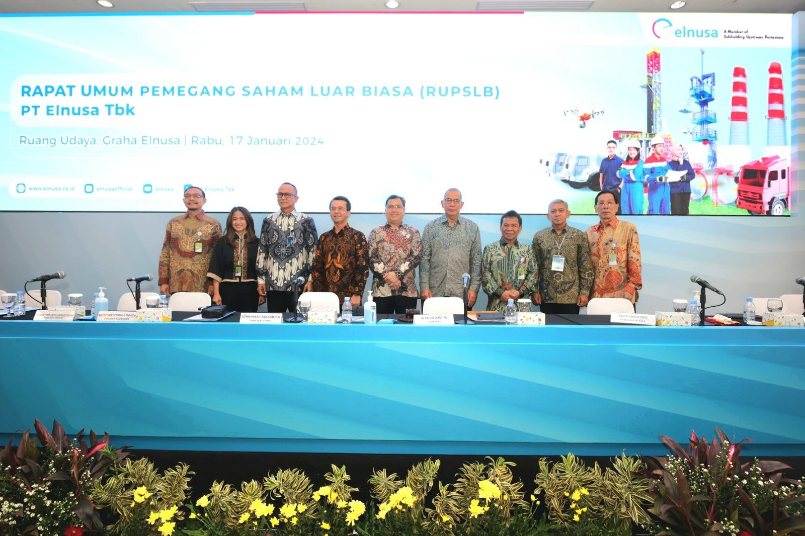 Manajemen ELSA ketika paparan kinerja Elnusa (ELSA) Raih Penghargaan Berkat Kebangkitan Sumur PHM