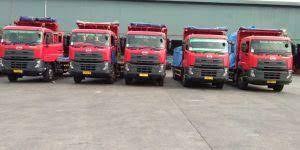 Sejumlah armada angkutan milik PT Prima Globalindo Logistik Tbk (PPGL). Bos Prima Globalindo (PPGL) Tampung Saham Lagi Rp105 per Lembar