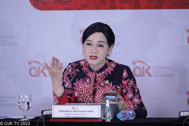 Kepala Eksekutif Pengawas Perilaku Pelaku Usaha Jasa Keuangan, Edukasi dan Perlindungan Konsumen OJK Friderica Widyasari Dewi. dok. Humas OJK. Gandeng OECD, OJK Lindungi Konsumen dari Risiko Finfluencer