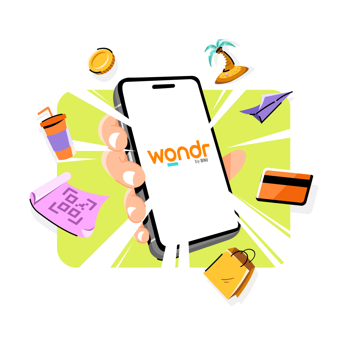 ilustrasi wondr by BNI. Dok/Istimewa BNI Ingin UMKM dan Nasabah Lebih Mudah Kelola Keuangan Via Wondr