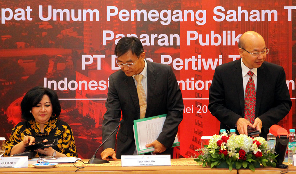Manajemen DUTI ketika menggelar RUPSLB. Grup Sinarmas (DUTI) Bagi Dividen Interim Rp380/Lembar, Ini Jadwalnya
