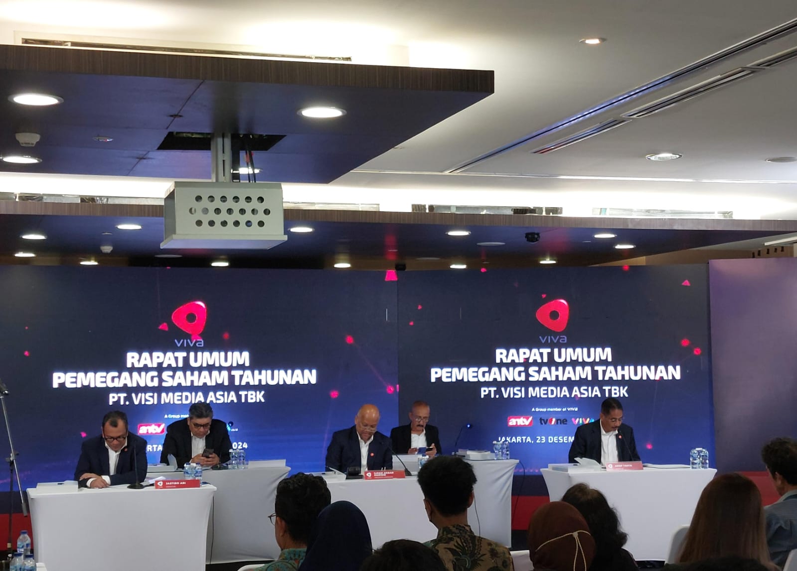 Manajemen VIVA ketika menggelar RUPSLB VIVA dan MDIA Sebut Fokus Efisiensi di Tengah Penurunan Pendapatan