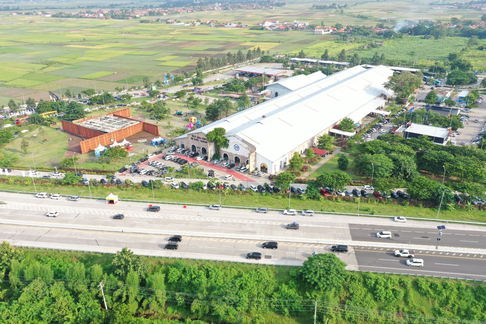 Rest Area Heritage KM 260B Banjaratma, Brebes, Jawa Tengah. DOK/PTPP Rest Area KM 260B Banjaratma Siap Terima Pengunjung Liburan Nataru