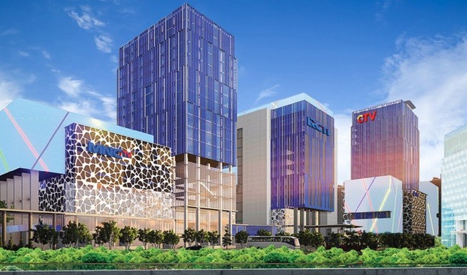 Gedung MNC Group berdiri dengan kukuh. FOTO - ISTIMEWA Surplus 18 Persen, MSIN 2024 Tabulasi Pendapatan Rp3,47 Triliun