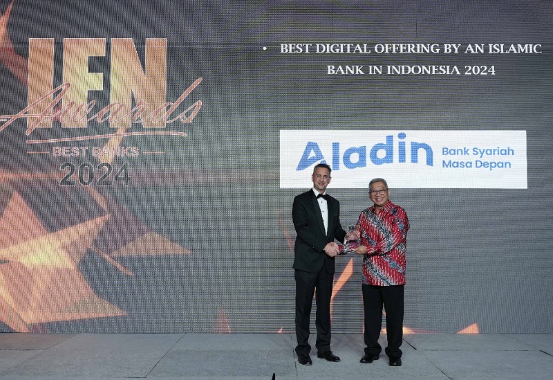 Aladin Syariah (BANK) Sabet IFN Best Digital Offering 2024 di Dubai