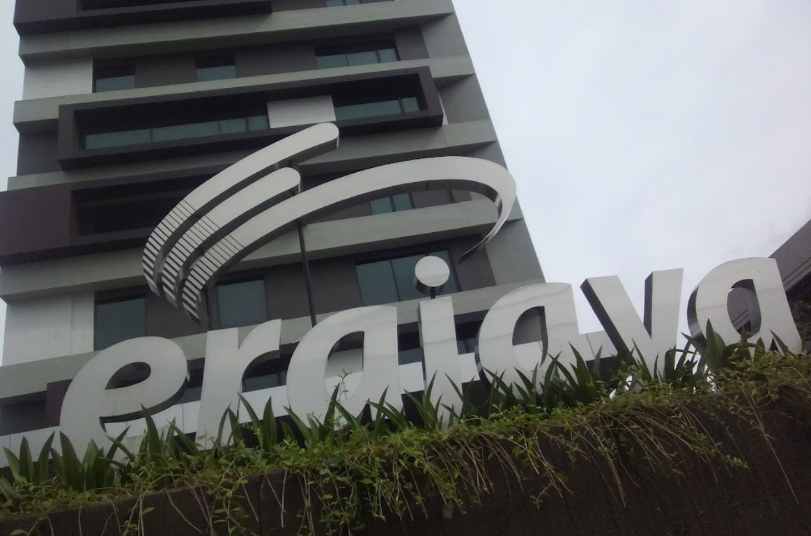 Gedung baru Erajaya Swasembada berdiri dengan kukuh. FOTO - ISTIMEWA Tambah Muatan, Eralink Jala 65,88 Juta Saham ERAA Rp360-364 per Helai