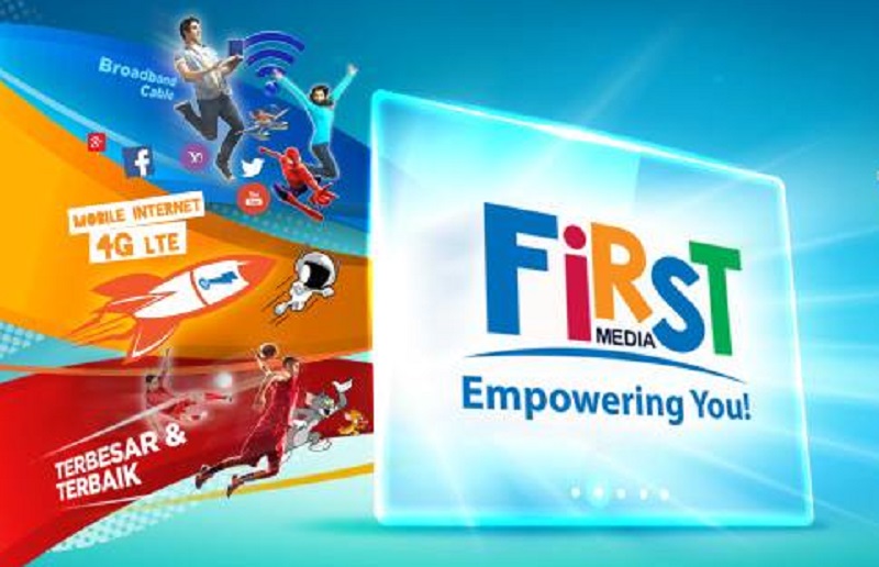 Logo First Media. FOTO - ISTIMEWA Laba Melambung 179 Persen, KBLV 2024 Defisit Rp716 Miliar