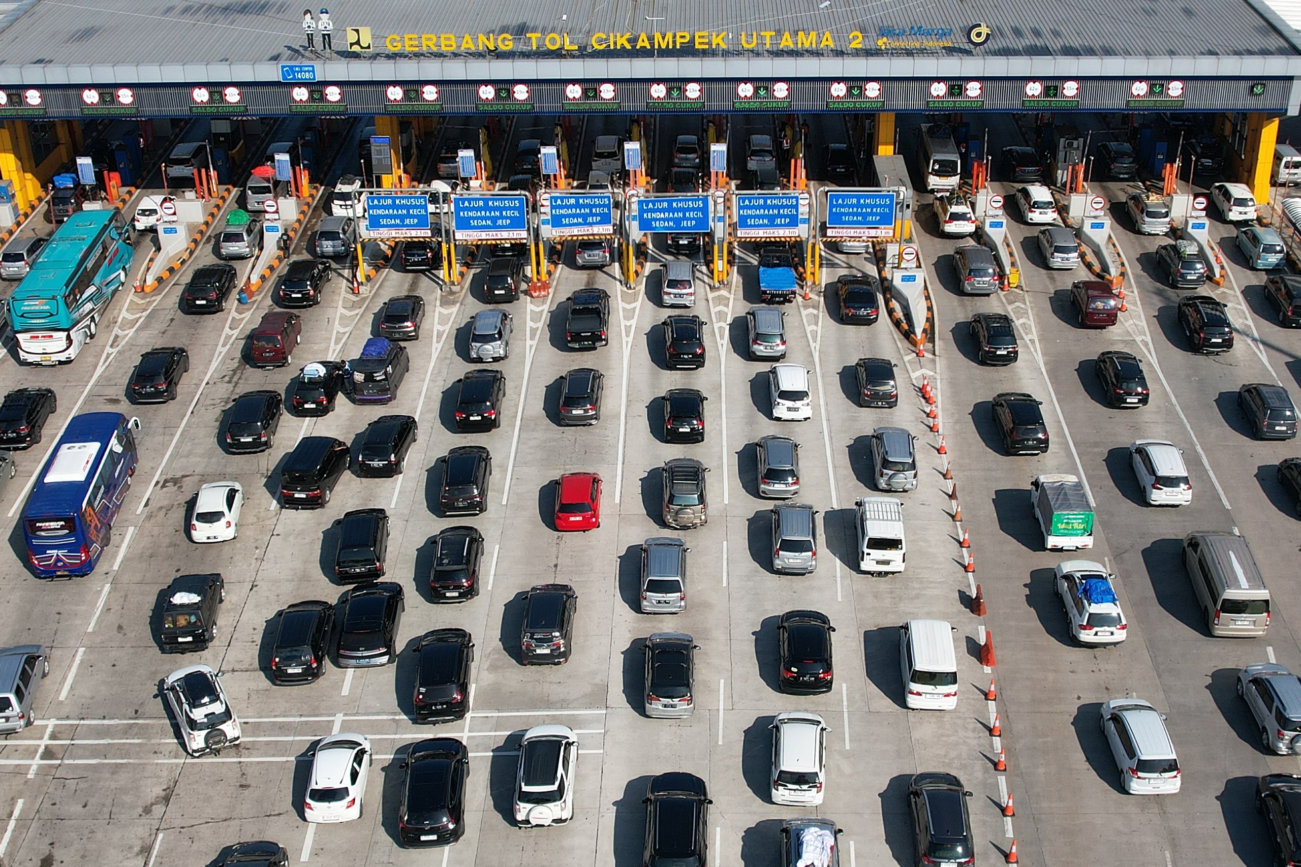 PT Jasa Marga (Persero) Tbk. mencatat sebanyak 1.194.225 kendaraan kembali ke wilayah Jabotabek pada H1 s.d H+4 libur Idulfitri 1446H/Lebaran 1,1 Juta Kendaraan Kembali ke Jabotabek Hingga H+4