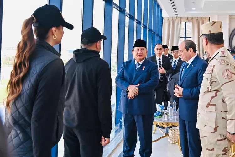 Di Luar Agenda Resmi, Usai Santap Siang Prabowo Kunjungi Akmil Mesir