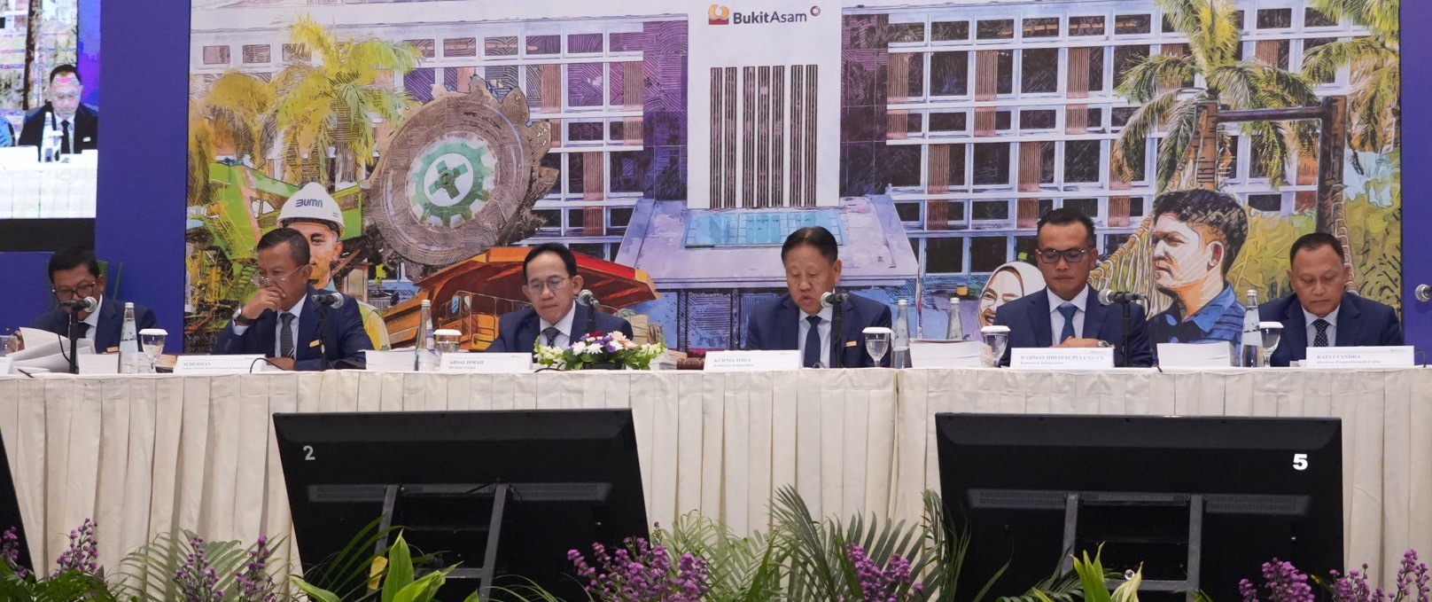 Pengurus Bukit Asam kala memutuskan pembagian dividen. FOTO - ISTIMEWA Cum Date 20 Juni, Intip Rentetan Jadwal Dividen PTBA Rp3,82 Triliun