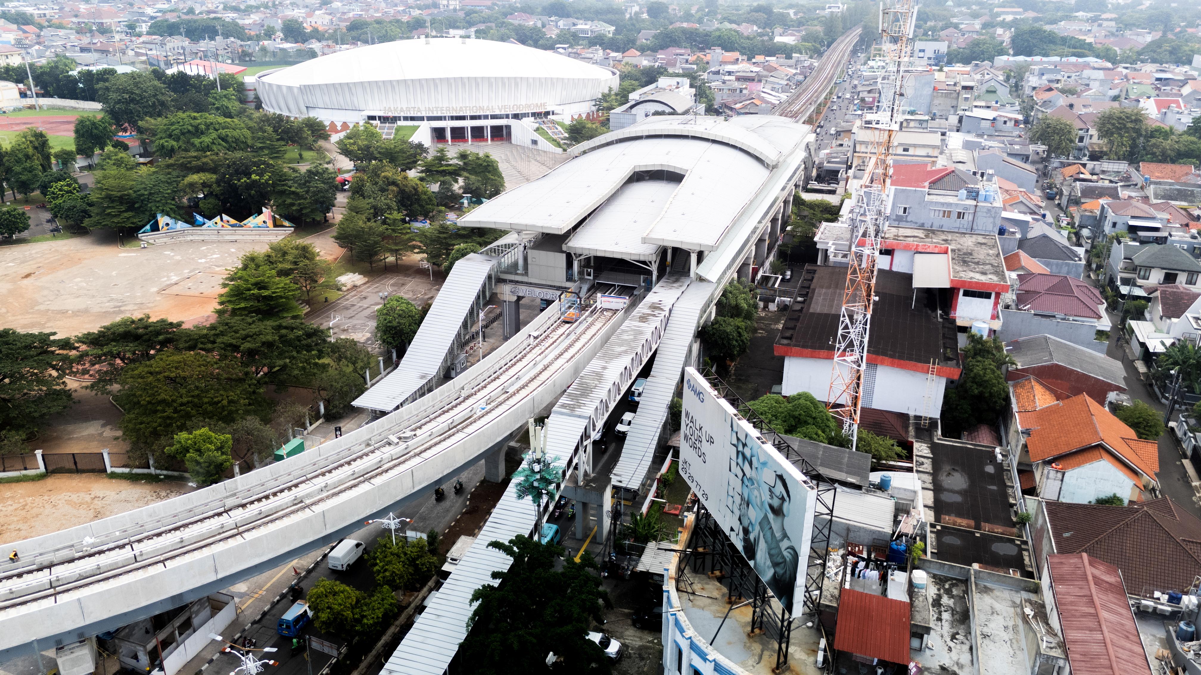 Waskita (WSKT) Progres LRT Rute Velodrome–Manggarai